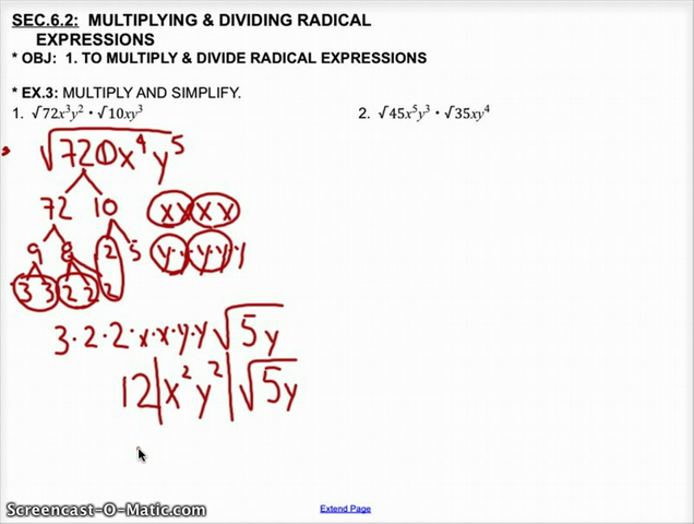 radical expressions solver
